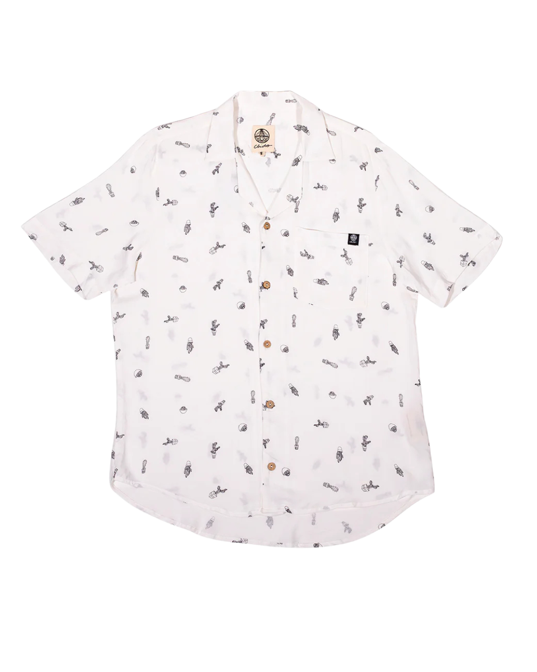 Cactus unisex rayon shirt. Signature