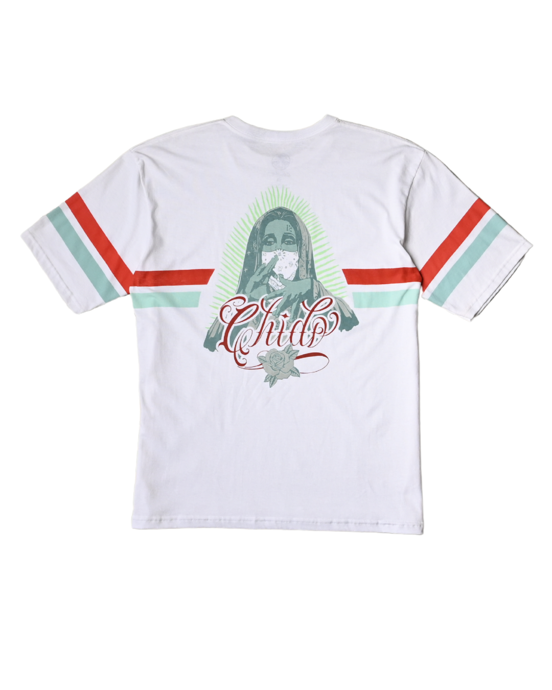 White unisex oversized T-shirt. Amá Chola
