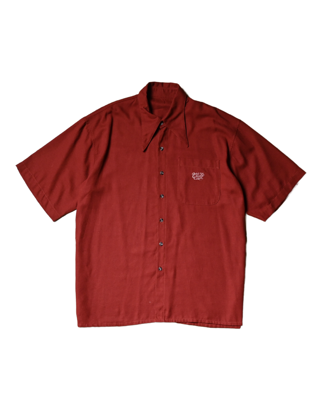 Wine-colored linen shirt – Oversized boxy cut, special edition. Amá Chola
