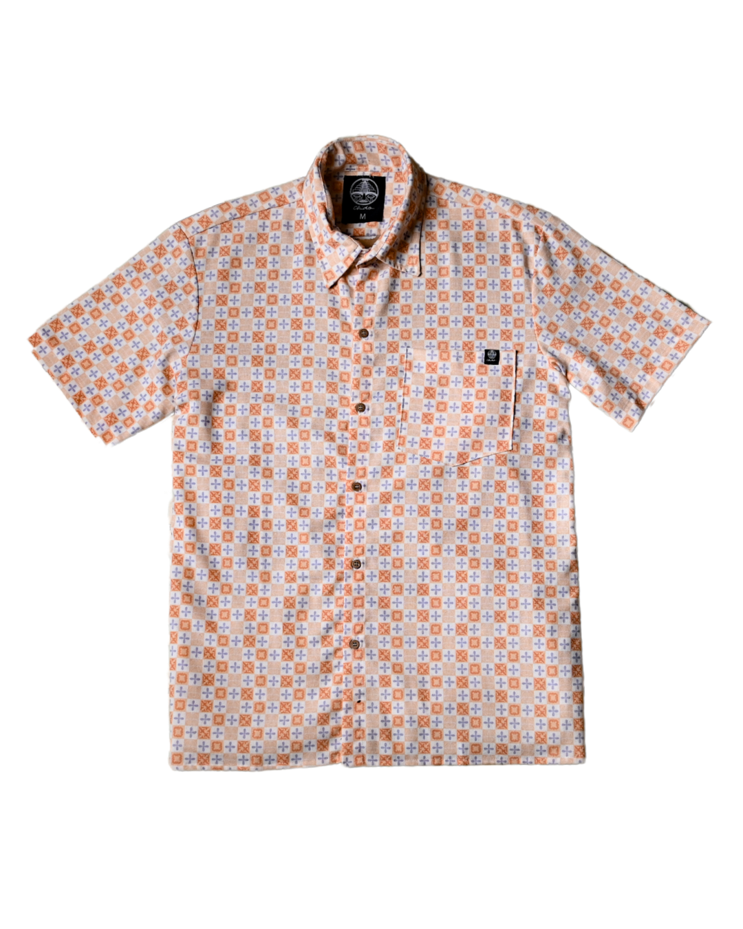 Mosaic linen shirt. Signature