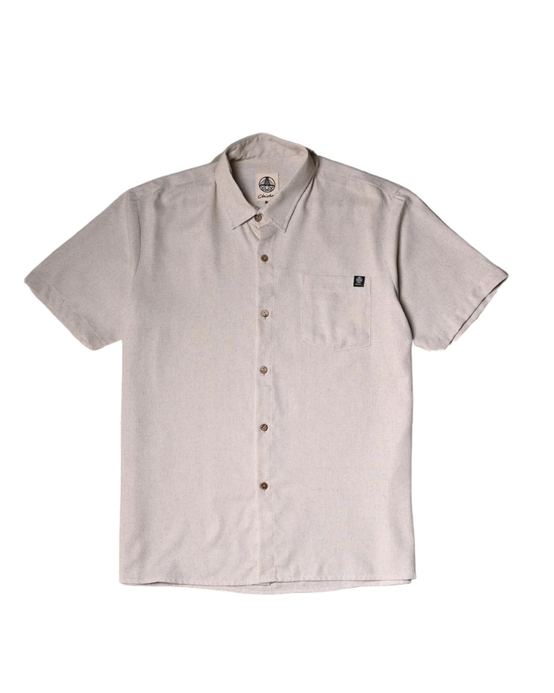 Oatmeal linen shirt. Signature