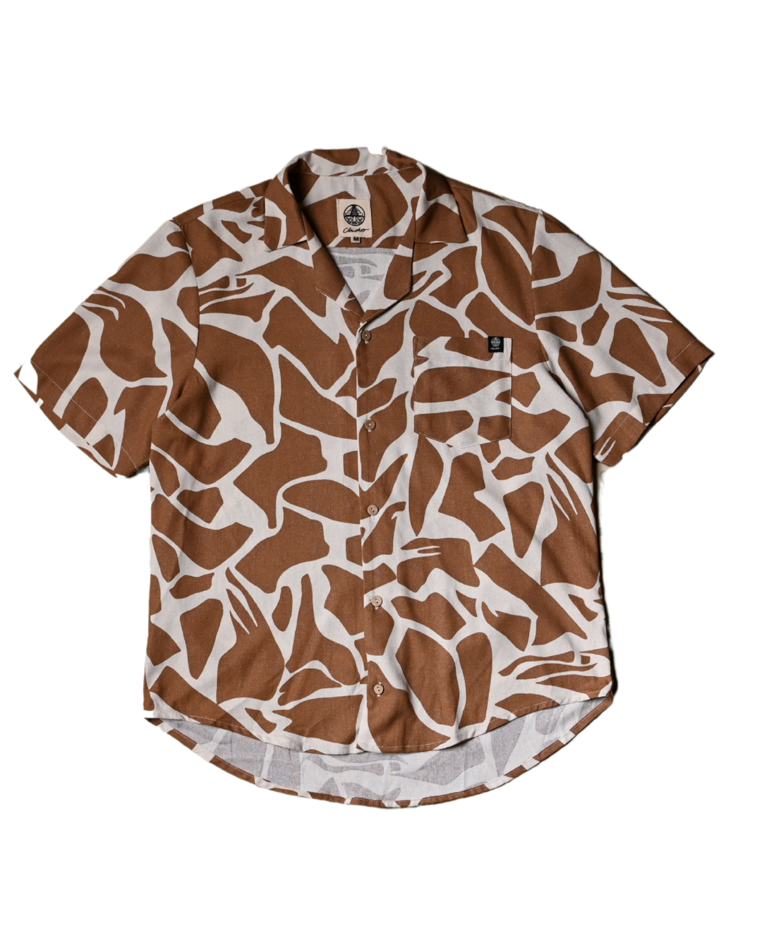Roca Beige oversized linen shirt. Signature