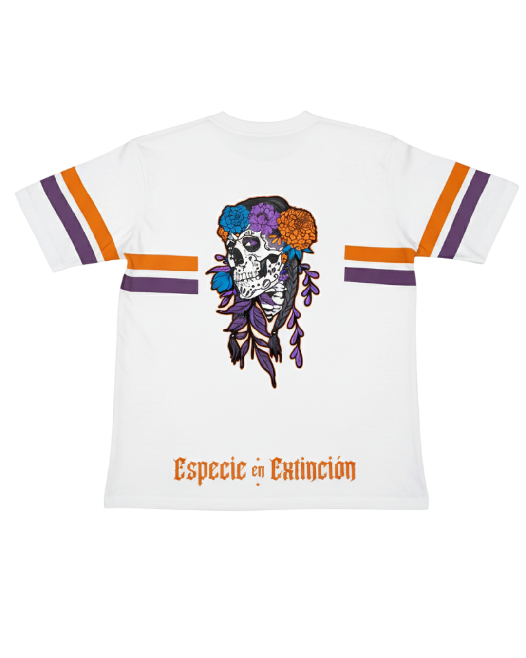 White unisex oversized T-shirt. EEE