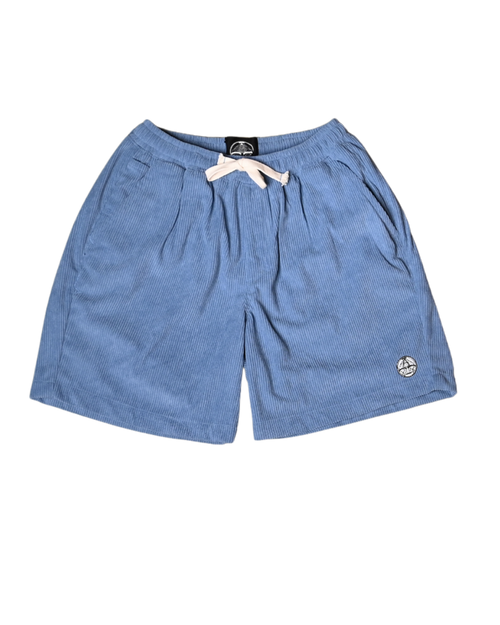 Bermuda oversize de pana celeste Signature