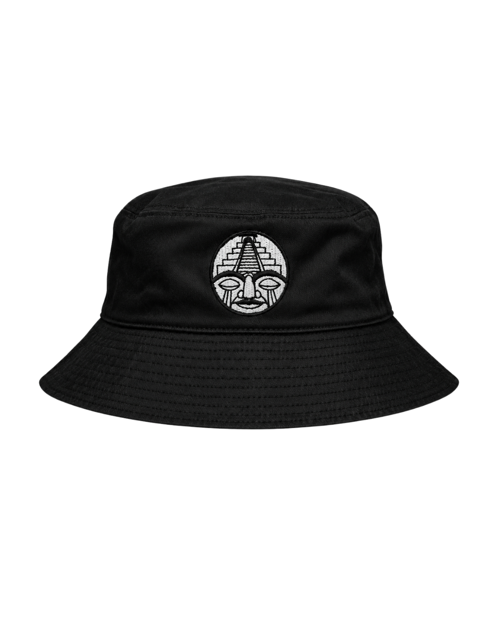 Bucket Hat negro CHIDO con logo bordado frontal, hecho en México