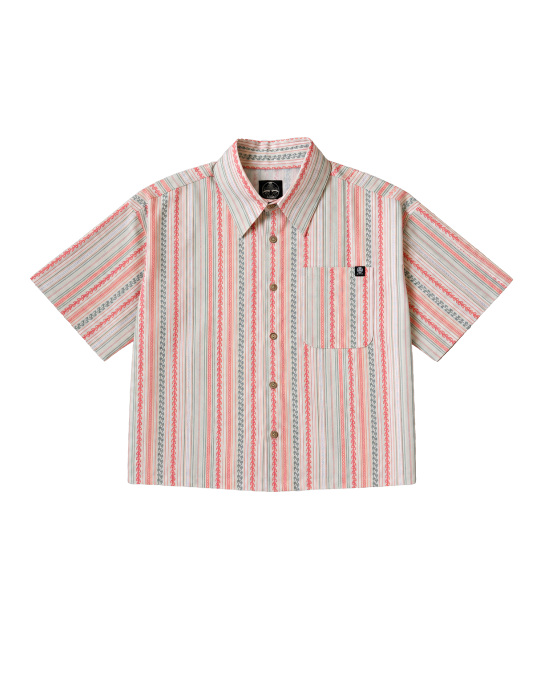 Camisa Boxy de Lino Mitla Crudo Coral – CHIDO