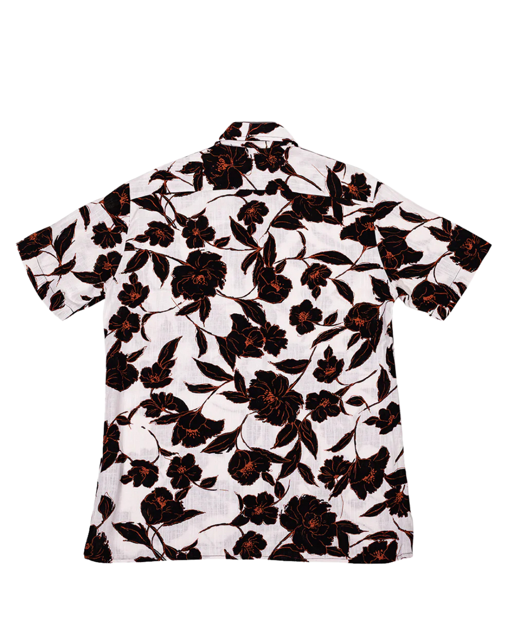 Camisa de lino floral unisex Primavera Signature CHIDO vista trasera