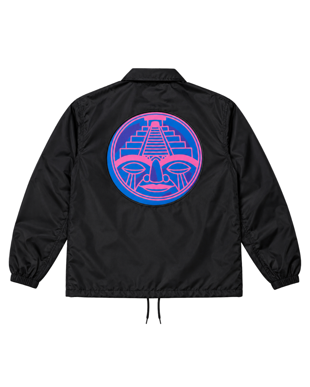 Coach jacket streetwear mexicana Sayuyorckh negra vista trasera CHIDO