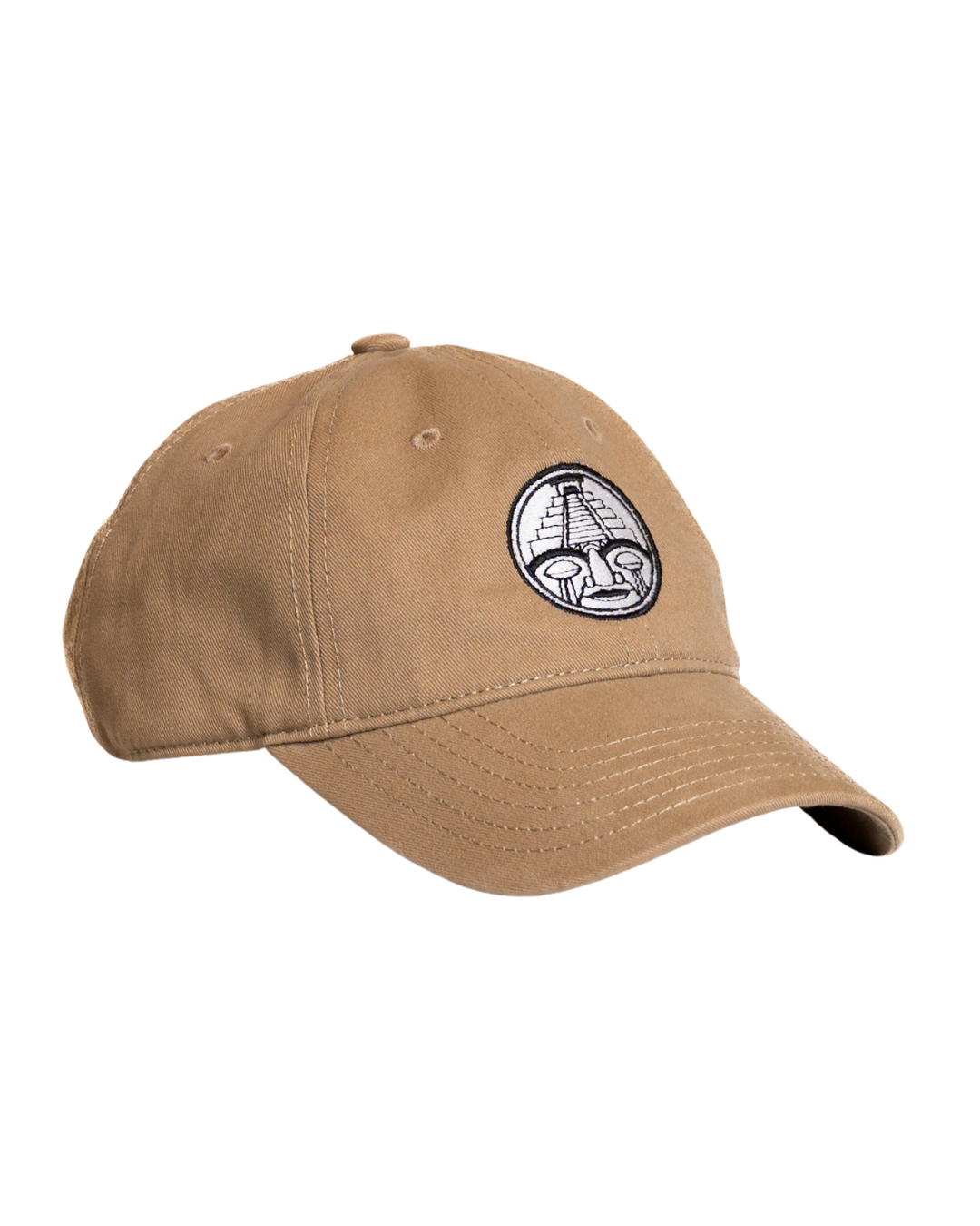 Gorra Court Side beige CHIDO de algodón con logo bordado