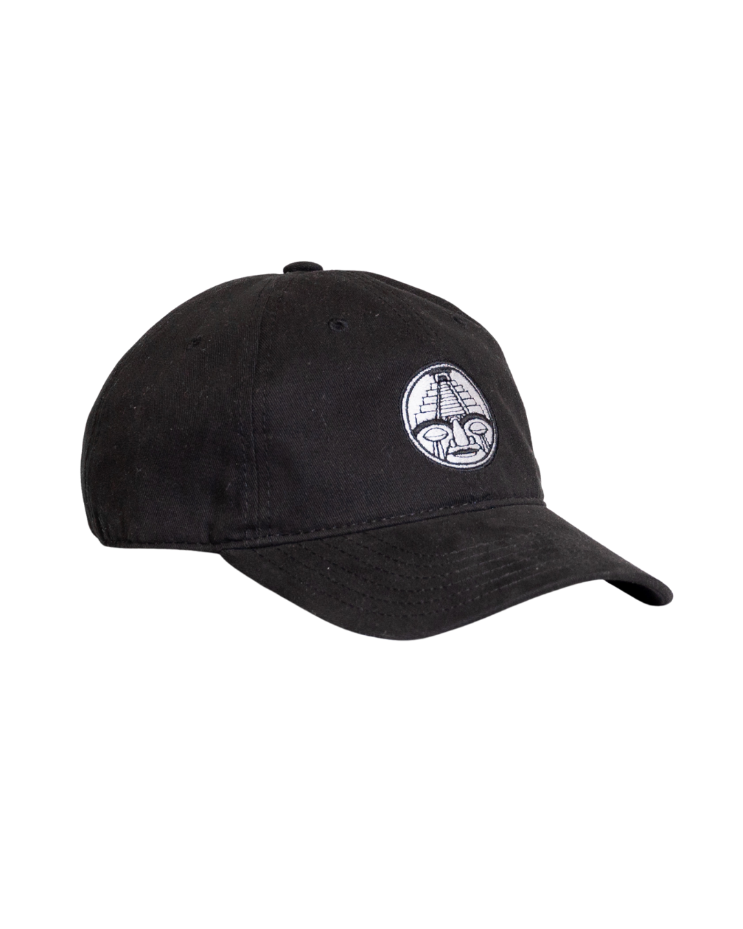 Gorra Court Side negra CHIDO de algodón con logo bordado