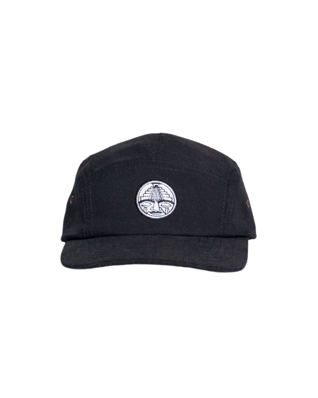 Gorra negra de 5 paneles CHIDO confeccionada en algodón