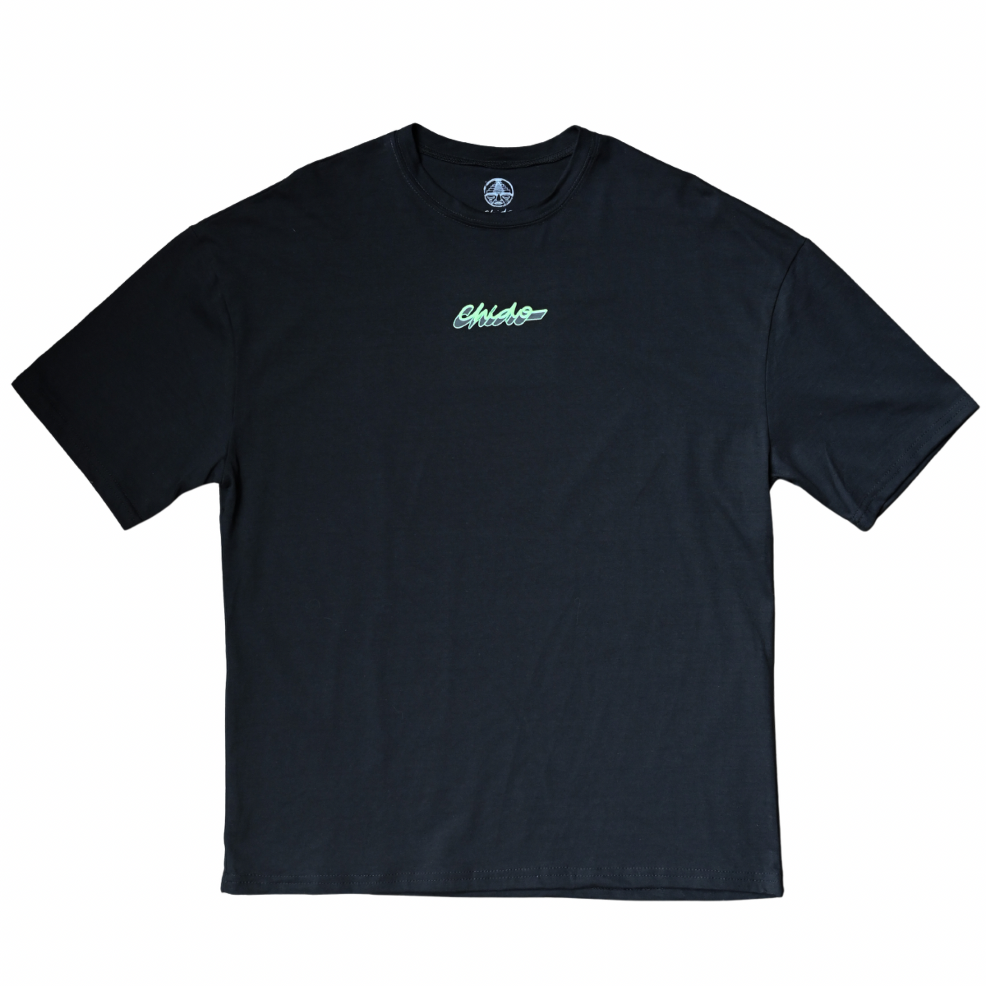 Playera oversize Sayuyorckh negra vista frontal