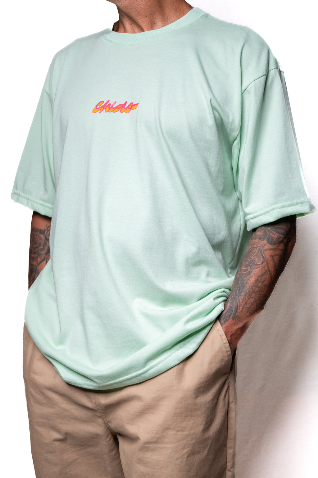 Playera streetwear mexicana verde aguamarina de la colección Sayuyorckh