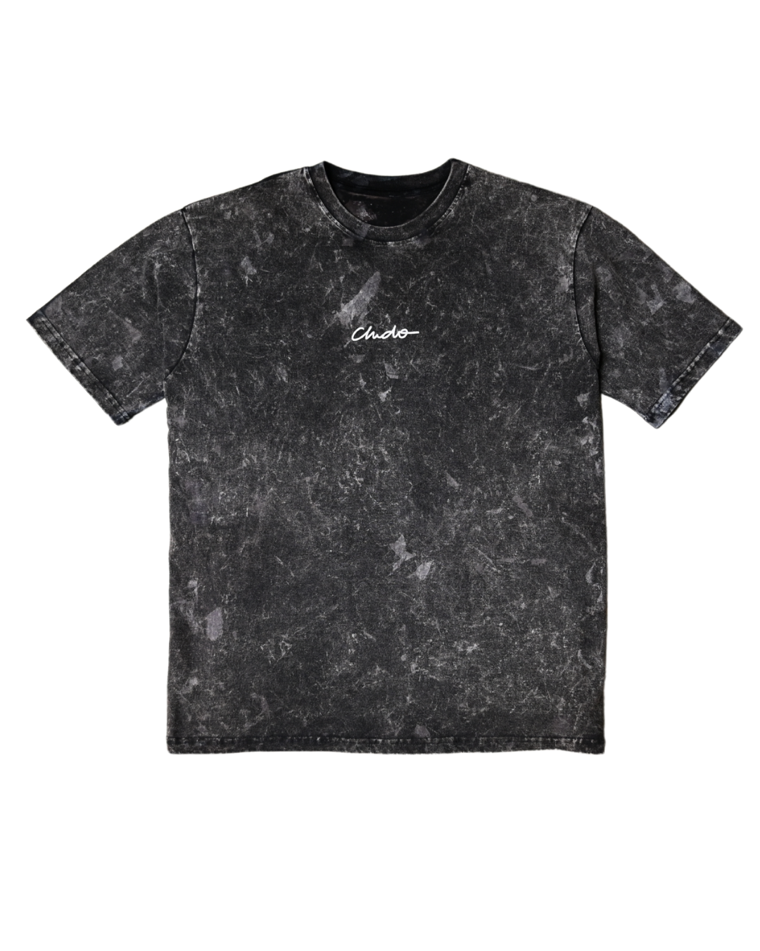 Playera tie dye oversize negra unisex CHIDO Signature de algodón premium