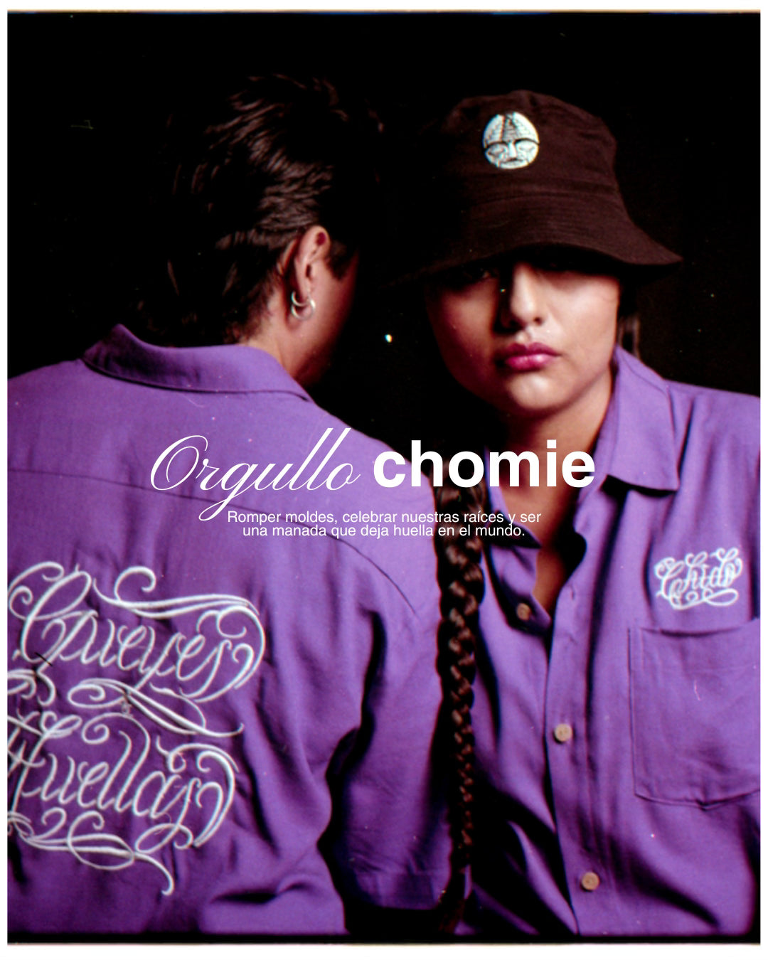 Purple linen shirt. Güeyes and Huellas
